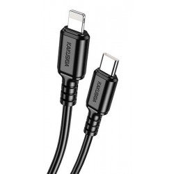 KAKUSIGA καλώδιο Lightning σε USB-C KSC-982, 20W, 480Mbps, 1m, μαύρο
