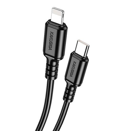 KAKUSIGA καλώδιο Lightning σε USB-C KSC-982, 20W, 480Mbps, 1m, μαύρο
