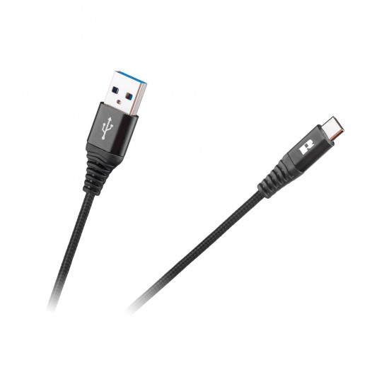 Καλώδιο USB - USB C REBEL 2m REBEL μαύρο Καλώδιο USB - USB C REBEL 2m REBEL μαύρο