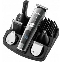 Kemei KM-8508 Σετ Επαναφορτιζόμενης Κουρευτικής Μηχανής Μαύρο
