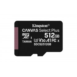Kingston Canvas Select Plus microSDXC 512GB U3 V30 A1 UHS-I 100MB/s
