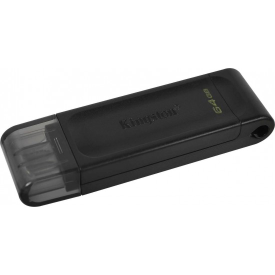 Kingston DataTraveler 70 64GB USB 3.2 Stick με σύνδεση USB-C Μαύρο Kingston DataTraveler 70 64GB USB 3.2 Stick με σύνδεση USB-C Μαύρο