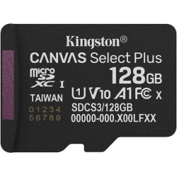 Kingston microSD 128GB Canvas Select+ G3 150MB/s Kingston microSD 128GB Canvas Select+ G3 150MB/s