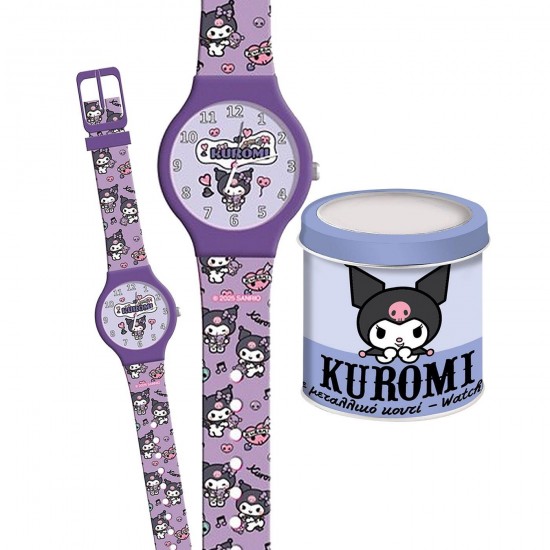 Kuromi Παιδικό Ρολόι Χειρός Μωβ Kuromi Παιδικό Ρολόι Χειρός Μωβ