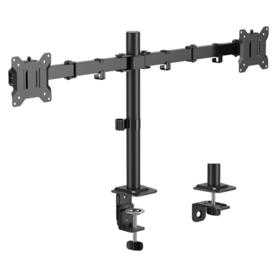 SBOX DESKTOP MOUNT 2xMONITORS 17'-32' MAX VESA 100x100