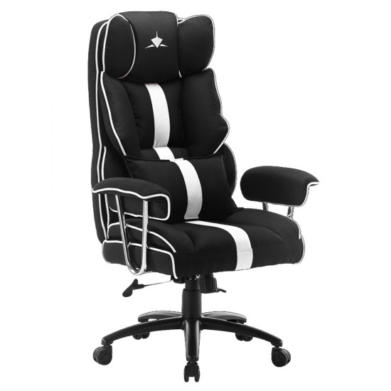 WHITE SHARK EXTRA SOFT GAMING CHAIR BLACK-WHITE LE MANS WHITE SHARK EXTRA SOFT GAMING CHAIR BLACK-WHITE LE MANS
