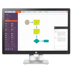 HP used οθόνη E242 LED IPS, 24