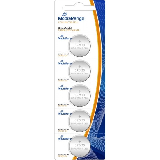 MediaRange Lithium Coin Cell Μπαταρίες CR2430 3V 5τμχ MediaRange Lithium Coin Cell Μπαταρίες CR2430 3V 5τμχ