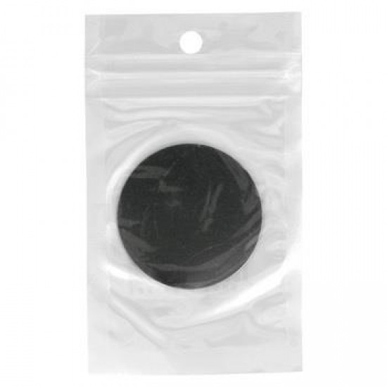 Metal plate for magnet holders - round black Metal plate for magnet holders - round black