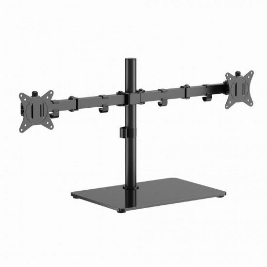 GEMBIRD DUAL MONITOR DESK STAND (ROTATE, TILT, SWIVEL), 17'-32' MAX VESA 100X100