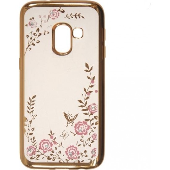 OEM Diamond Garden TPU Case Gold  (Samsung J4 2018)