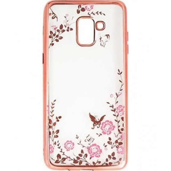 OEM Diamond Garden TPU Case Rose Gold (Samsung A8 Plus)