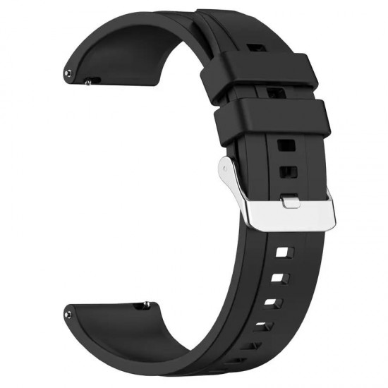 OEM Λουράκι Σιλικόνης για smartwatch 20mm Black