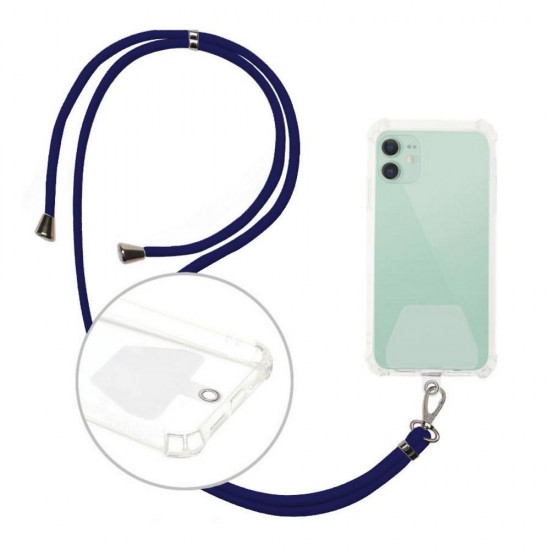 ΟΕΜ Universal neck strap for phones navy blue ΟΕΜ Universal neck strap for phones navy blue