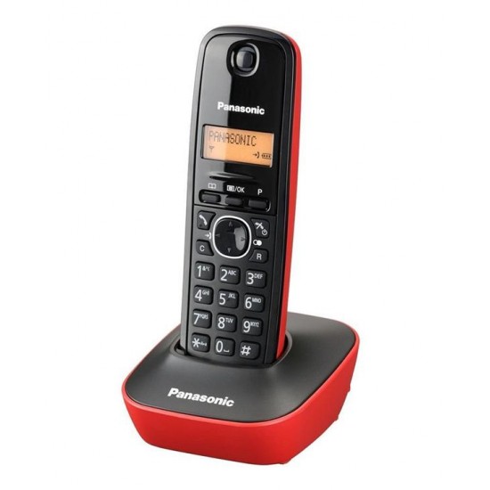 Panasonic KX-TG1611 Ασύρματο Τηλέφωνο Μαύρο/Κόκκινο Panasonic KX-TG1611 Ασύρματο Τηλέφωνο Μαύρο/Κόκκινο
