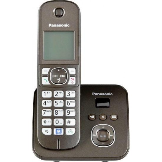 Panasonic KX-TG6821GA Ασύρματο Τηλέφωνο Mocca-Brown