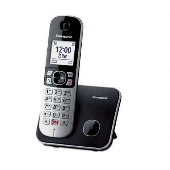 Panasonic TG6851 Ασύρματο Τηλέφωνο Μαύρο Panasonic TG6851 Ασύρματο Τηλέφωνο Μαύρο