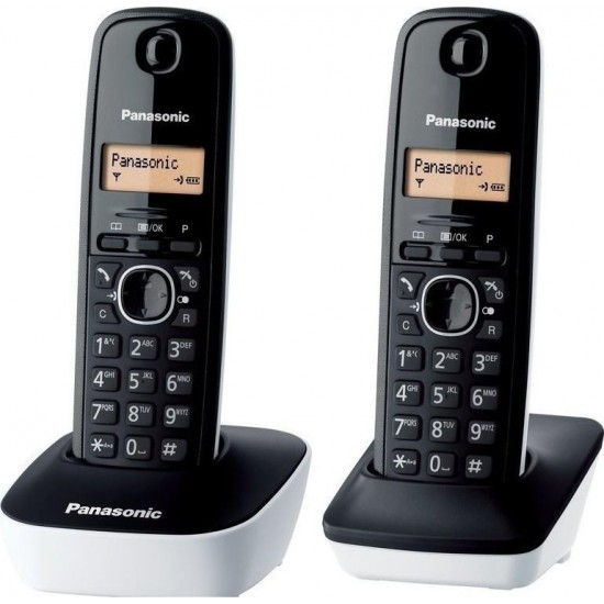 Panasonic  KX-TG1612 Διπλό Ασύρματο BLACK/WHITE