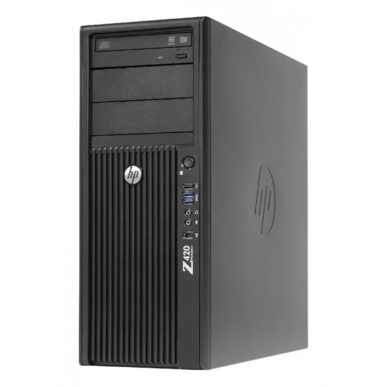 HP Workstation Z420, Refurbished Grade A Repainted, E5-1603, 16GB, 500GB HDD, ASUS GeForce 210 Silent, DVD, FreeDOS