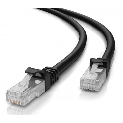 POWERTECH καλώδιο δικτύου CAB-N201, Cat 5e U/UTP, CCA 26AWG, 7.5m, μαύρο
