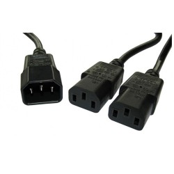 Powertech Καλώδιο Τροφοδοσίας CAB-P008 F/2XM 3PIN 1.5M Black Powertech Καλώδιο Τροφοδοσίας CAB-P008 F/2XM 3PIN 1.5M Black