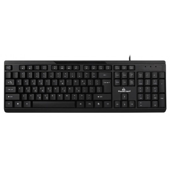 Powertech PT-1069 ενσύρματο Πληκτρολόγιο Ελληνικό Powertech PT-1069 ενσύρματο Πληκτρολόγιο Ελληνικό
