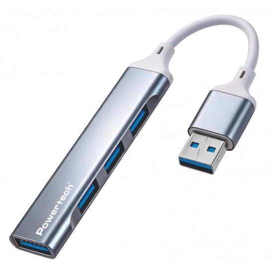 POWERTECH USB hub PTR-0207, 4x θυρών, USB 3.0, 5Gbps, USB σύνδεση, γκρι
POWERTECH USB hub PTR-0207, 4x θυρών, USB 3.0, 5Gbps, USB σύνδεση, γκρι