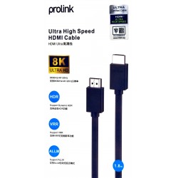 prolink Ultra High Speed HDMI Cable 1.8m Black