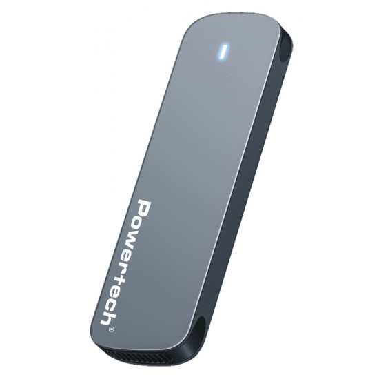 POWERTECH θήκη για M.2 SATA SSD PT-1374, 6Gbps, γκρι POWERTECH θήκη για M.2 SATA SSD PT-1374, 6Gbps, γκρι