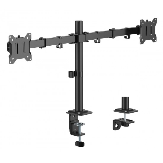 POWERTECH βάση γραφείου για 2x οθόνες PT-1552, 17-32