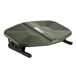 POWERTECH υποπόδιο γραφείου PT-1566 με ρυθμιζόμενη κλίση, μαύρο/λαδί