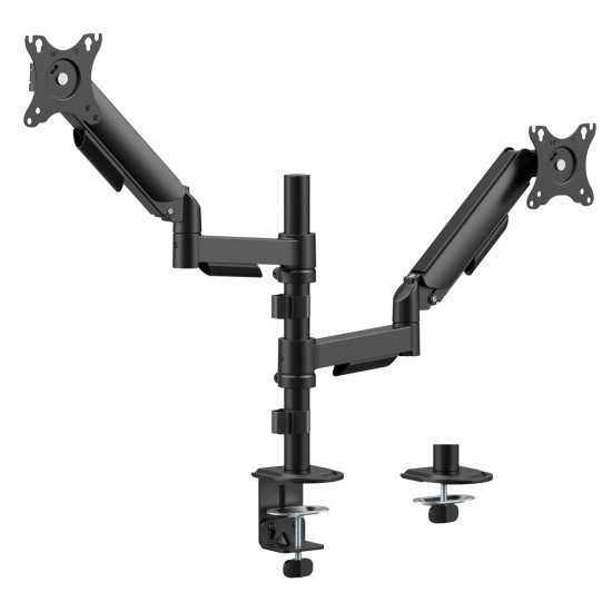 POWERTECH βάση γραφείου για 2x οθόνες PT-1628, 17-32 POWERTECH βάση γραφείου για 2x οθόνες PT-1628, 17-32