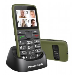 POWERTECH κινητό τηλέφωνο Sentry Eco V2 PTM-42, dual SIM, πλήκτρο SOS, χακί POWERTECH κινητό τηλέφωνο Sentry Eco V2 PTM-42, dual SIM, πλήκτρο SOS, χακί