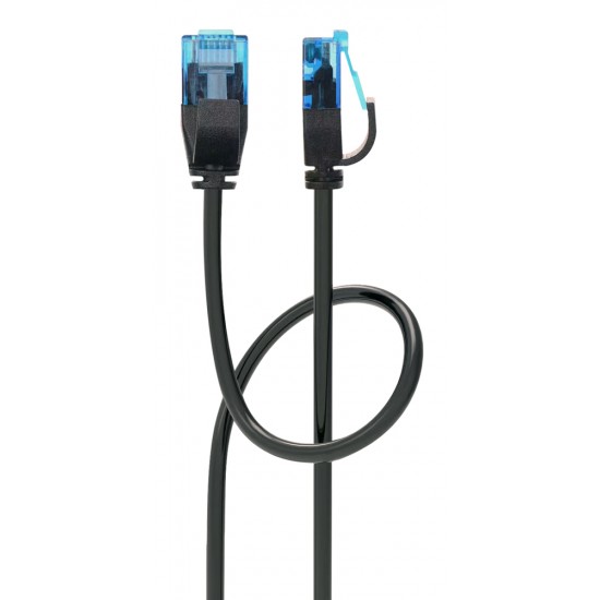 POWERTECH καλώδιο δικτύου PTR-0144 Cat 6a U/UTP, copper, slim, 3m, μαύρο POWERTECH καλώδιο δικτύου PTR-0144 Cat 6a U/UTP, copper, slim, 3m, μαύρο
