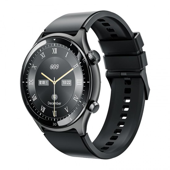 QCY Active GT S7 Stainless Steel Smartwatch 120 Sports Waterproof Black