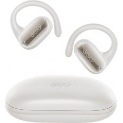 QCY Crossky GTR 2 Open Ear Bluetooth Handsfree Ακουστικά με Θήκη Φόρτισης Λευκά
