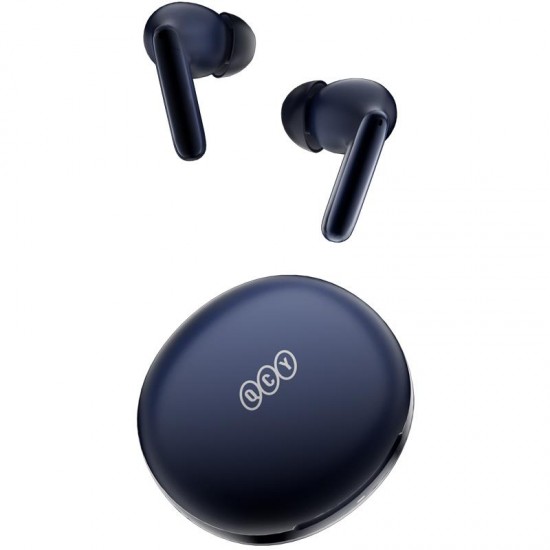 QCY T13 ANC 2 In-ear Bluetooth Handsfree Ακουστικά με Θήκη Φόρτισης Μπλε
