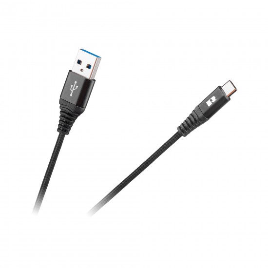 Καλώδιο USB - USB-C 1m Rebel μαύρο Καλώδιο USB - USB-C 1m Rebel μαύρο