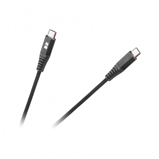 Καλώδιο USB type C 1m M/M REBEL μαύρο