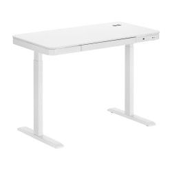 BRATECK ηλεκτρικό γραφείο S08-22DSWW, ρυθμιζόμενο ύψος, 120x60cm, λευκό
