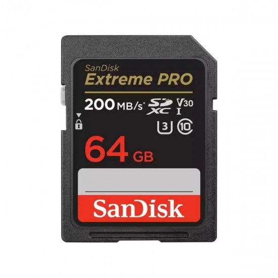 Sandisk Extreme Pro SecureDigital SDXC 64GB Class 10 U3 V30 UHS-I
