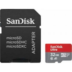 Sandisk Ultra microSDHC 32GB Class 10 U1 A1 UHS-I με αντάπτορα Sandisk Ultra microSDHC 32GB Class 10 U1 A1 UHS-I με αντάπτορα