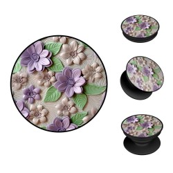 Sonique Pop Holder 3D Flower Series Βιολετί