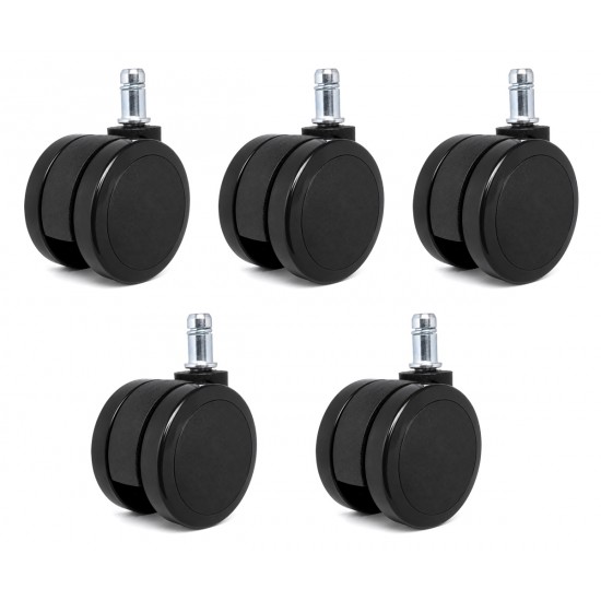 POWERTECH σετ ανταλλακτικά ροδάκια για PT-1390 καρέκλα γραφείου, 5τμχ