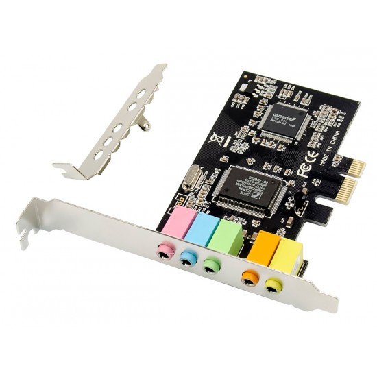 POWERTECH κάρτα επέκτασης ήχου PCIe σε 2x channel audio ST13, CMI8738 + ASM1083 POWERTECH κάρτα επέκτασης ήχου PCIe σε 2x channel audio ST13, CMI8738 + ASM1083