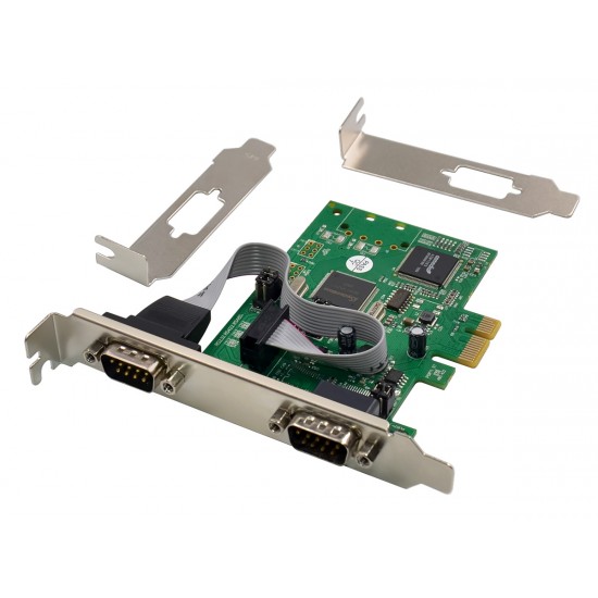 POWERTECH κάρτα επέκτασης PCIe σε 2x serial ST349, 921.6Kbps, SB16C1052PCI POWERTECH κάρτα επέκτασης PCIe σε 2x serial ST349, 921.6Kbps, SB16C1052PCI