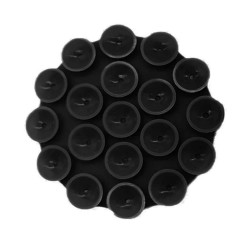 Techsuit Phone Holder Suction Pad for Selfies, Silicone, Adhesive Mount, Round Shape Black