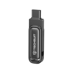 Techsuit THSM34 USB Stick Dual USB 3.2/Type-C 64GB Black Techsuit THSM34 USB Stick Dual USB 3.2/Type-C 64GB Black