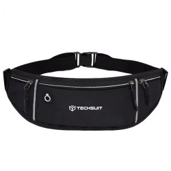 Techsuit Τσαντάκι Ζώνης Μαύρο