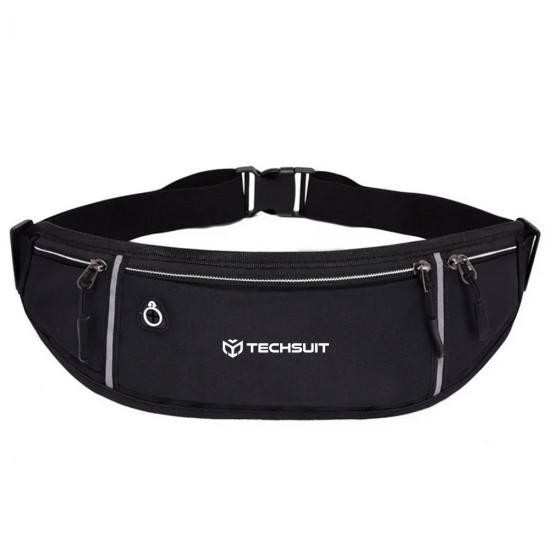 Techsuit Τσαντάκι Ζώνης Μαύρο
